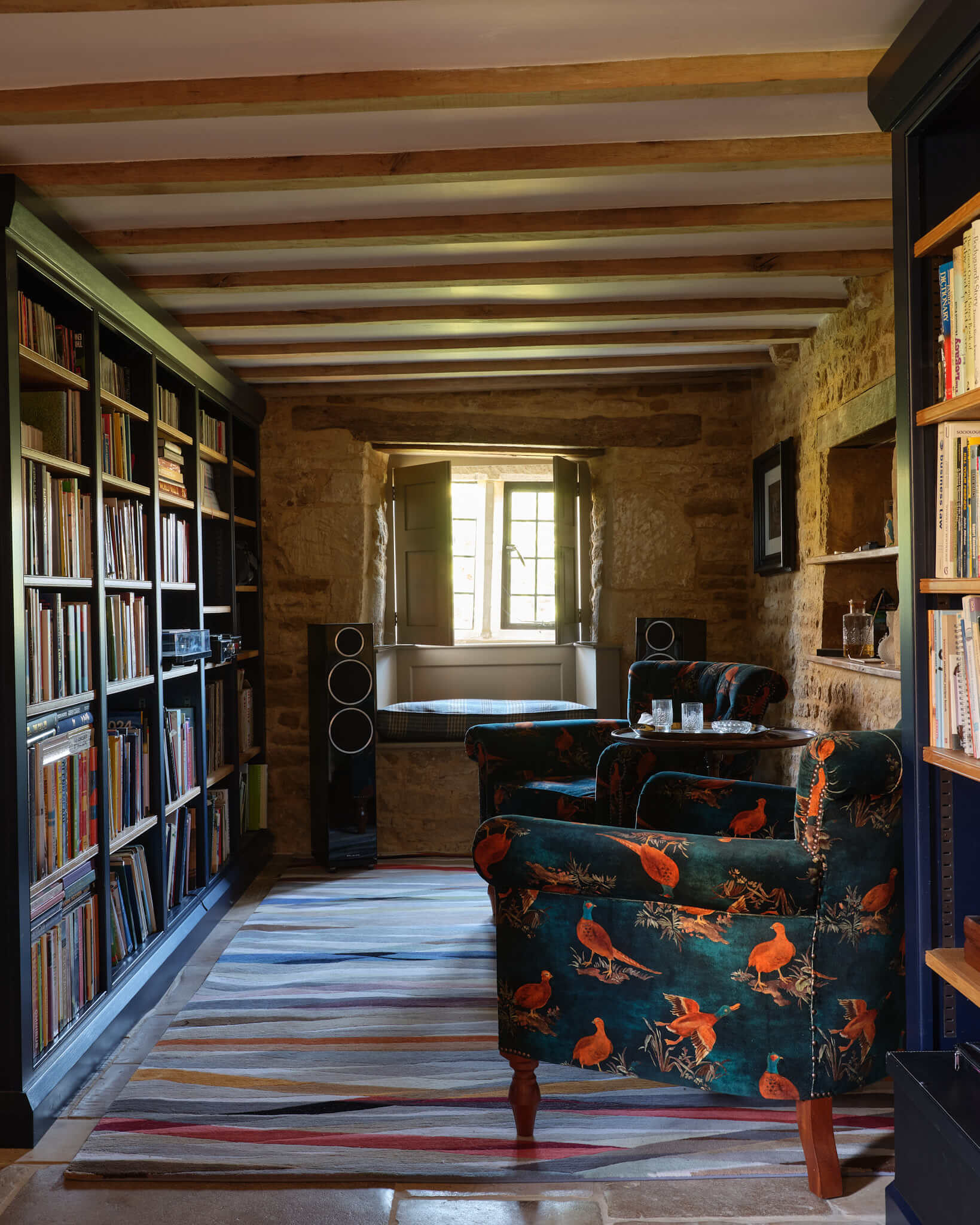 Georgian Farm House Interior Library