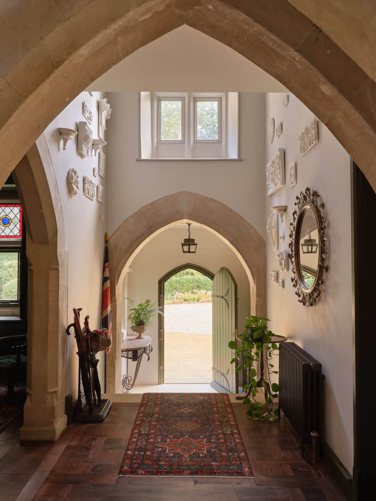 High Victorian Gothic Rectory interior entrance