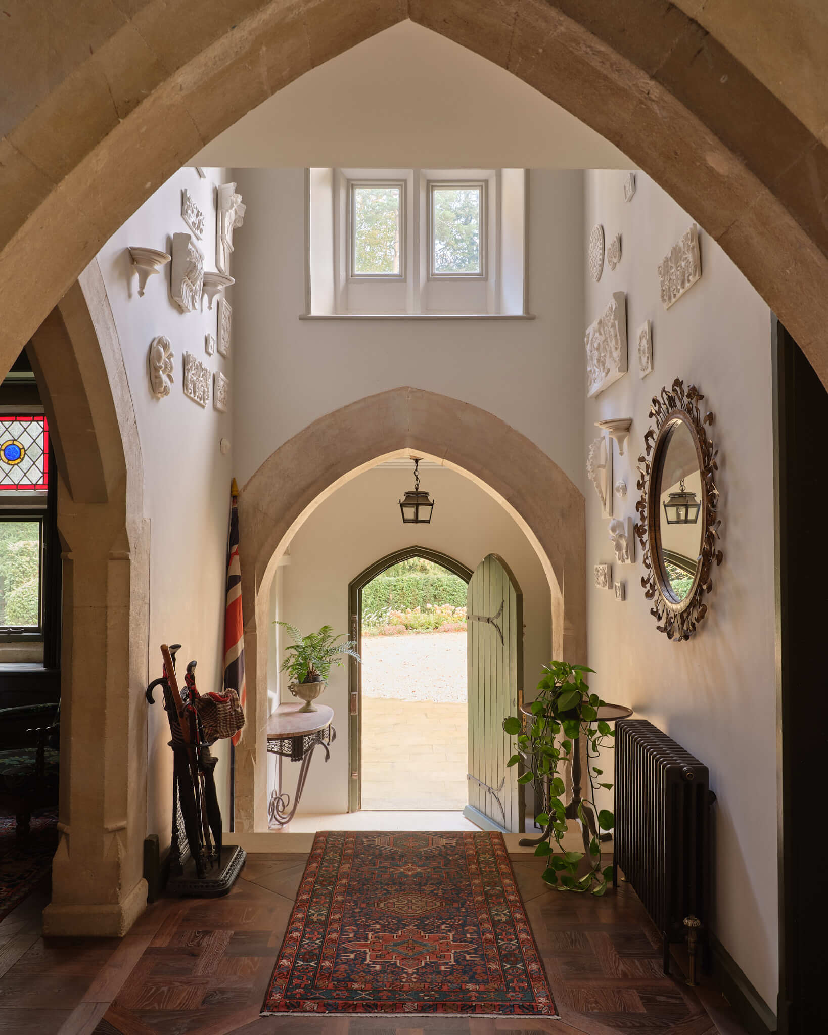 High Victorian Gothic Rectory interior hallway